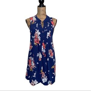 Old Navy Blue Floral Sleeveless Dress Size SP